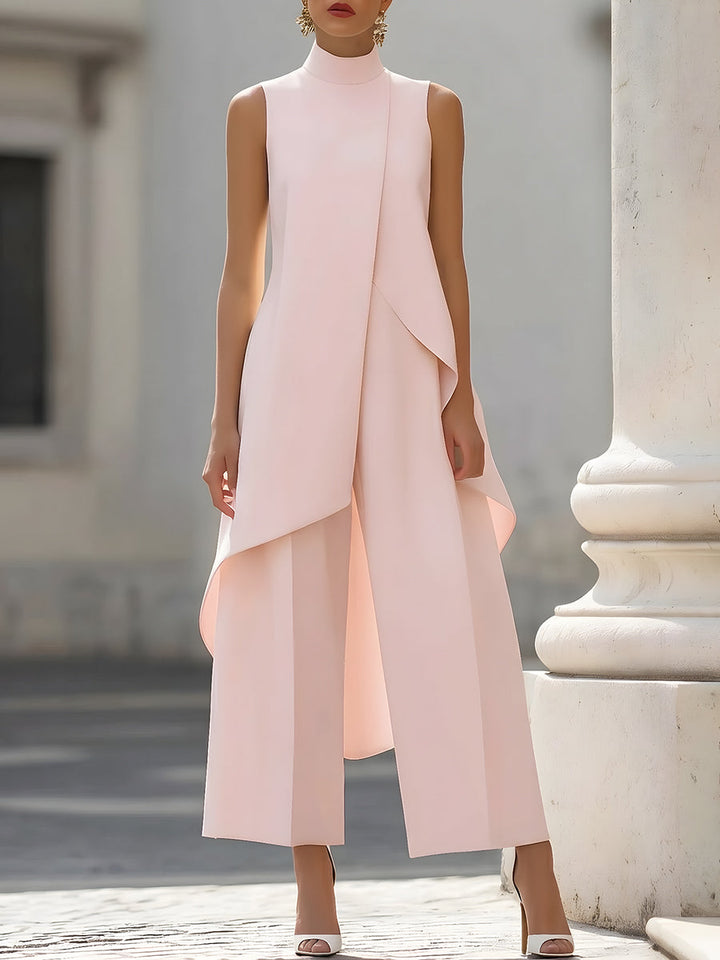 Everly - Elegante Completo a Due Pezzi con Pantaloni Larghi
