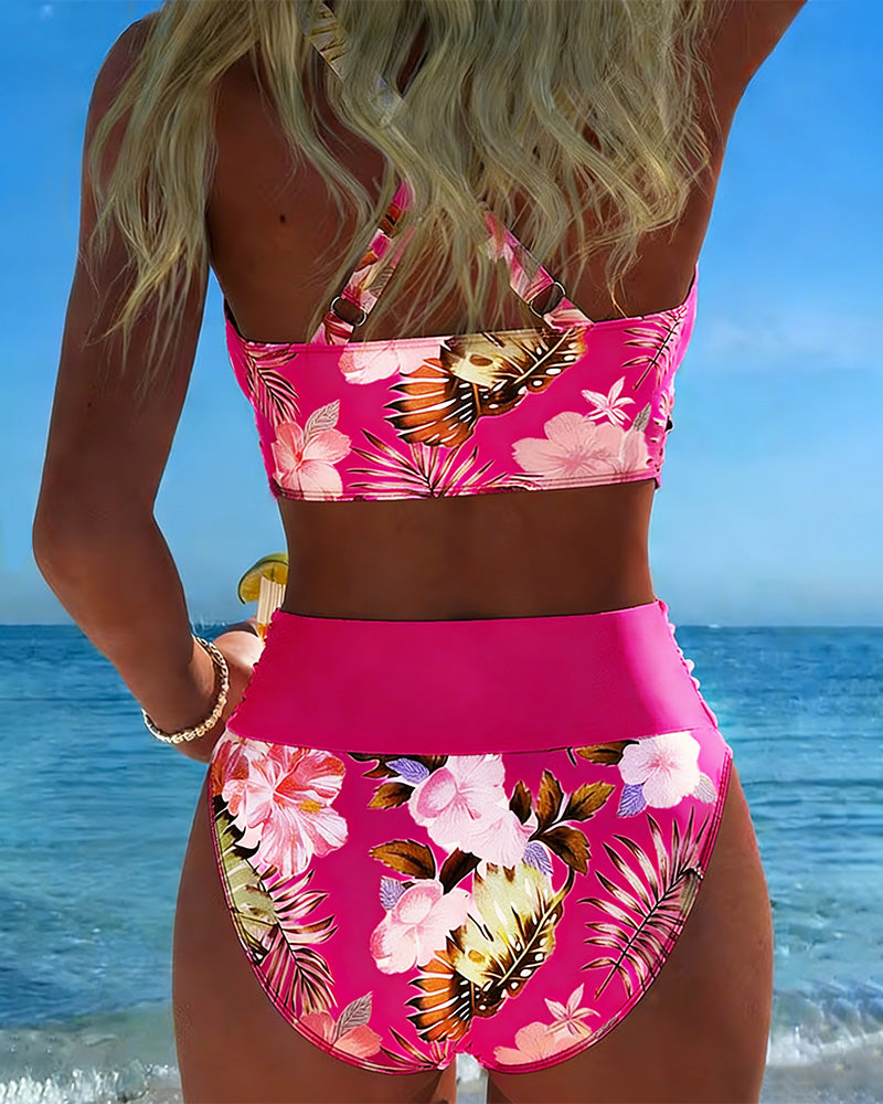 Jolina | Bikini a Contrasto Floreale