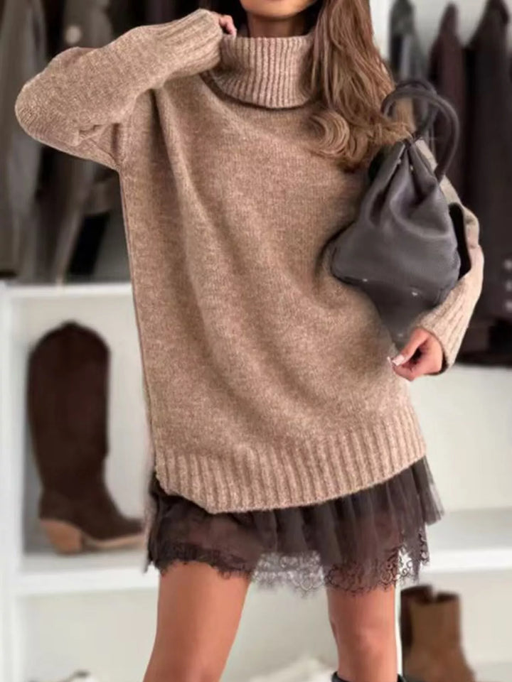 Stella | Maglione Oversized con Collo Alto
