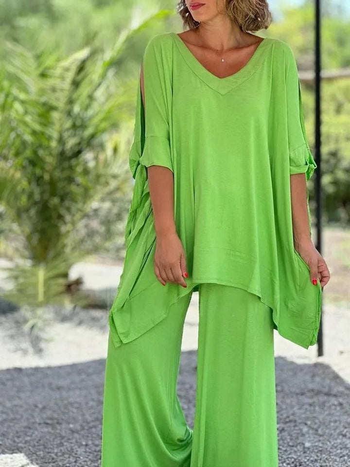 Úrsula™ | Set Tunica con Spalle Scoperte e Pantaloni