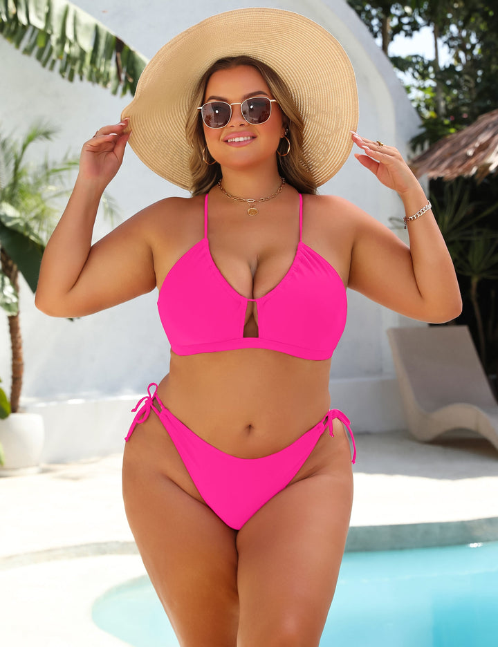 Set di Bikini con Lacci Laterali di Supporto