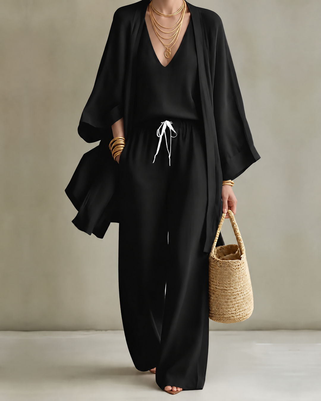 Tanisha | Set di 3 pezzi in Look Lino