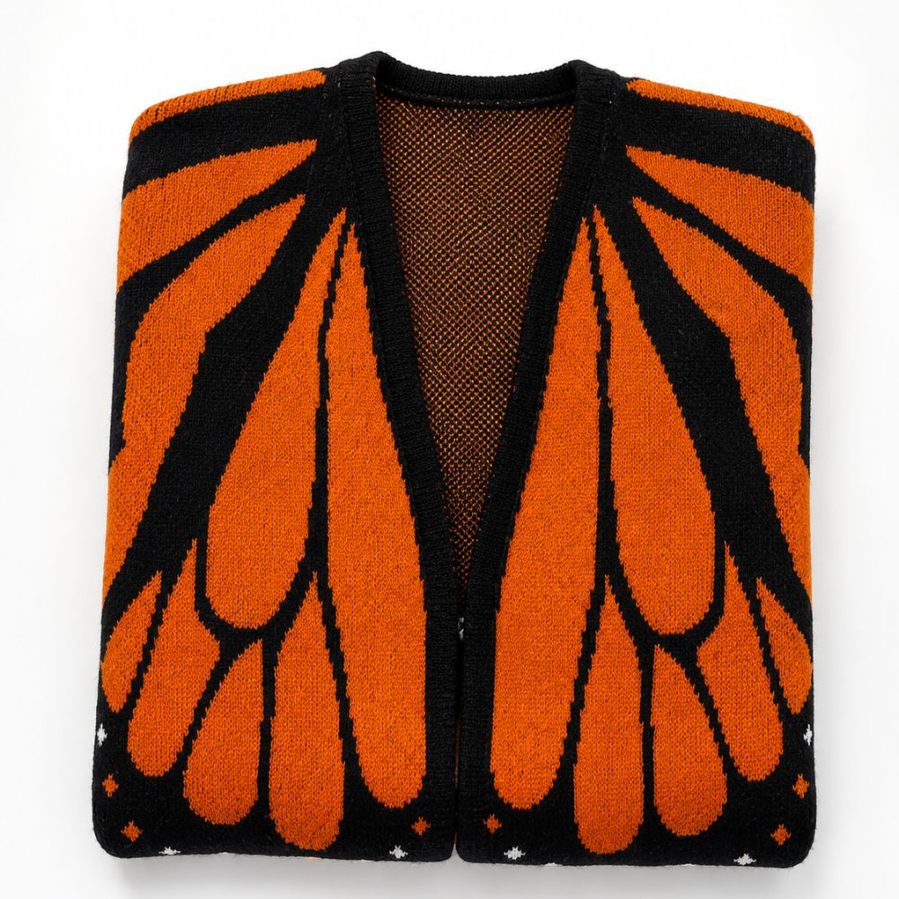 CARDIGAN FARFALLA MONARCA