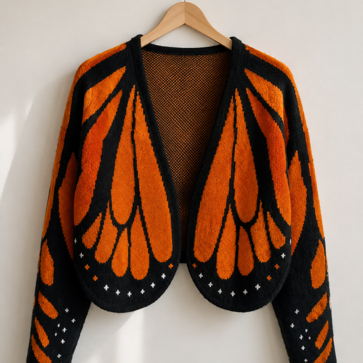 CARDIGAN FARFALLA MONARCA