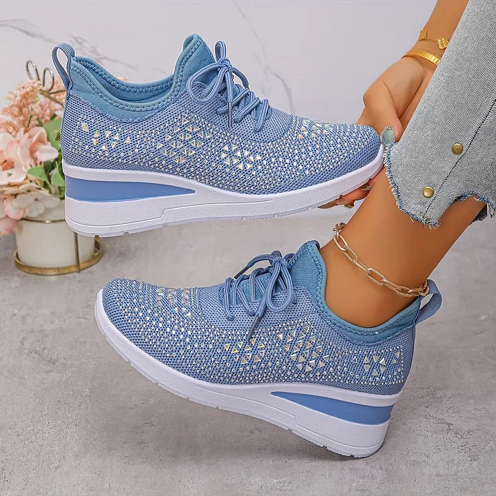 Bonnie | Sneakers Comfort Ortopediche con Strass