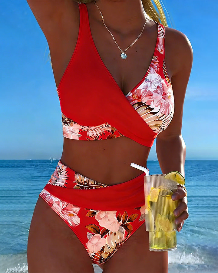 Jolina | Bikini a Contrasto Floreale