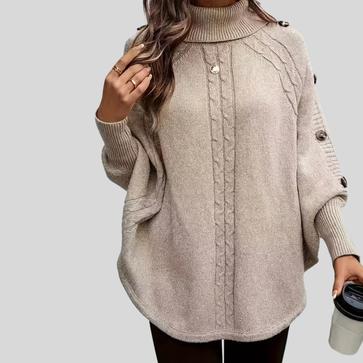 Norelle™ | Maglione a Collo Alto con Treccia