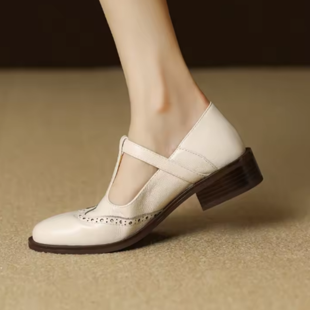 Scarpe Mary Jane Vintage T-Bar Comfort
