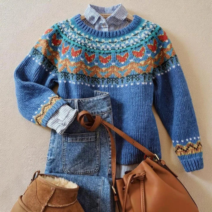 Signe | Maglione Nordic Blu Denim