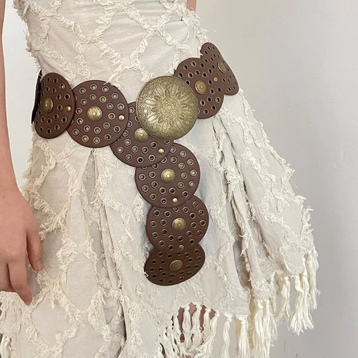Vanessa - Cintura da donna boho marrone