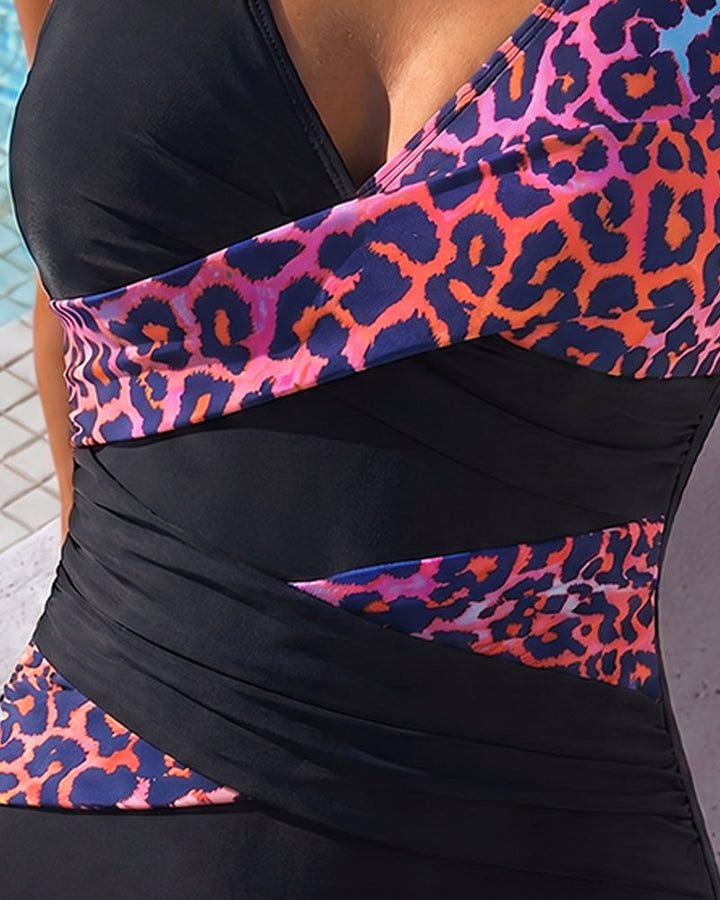 LEO™ | Costume da Bagno Intero Vacanze Stampa Leopardo
