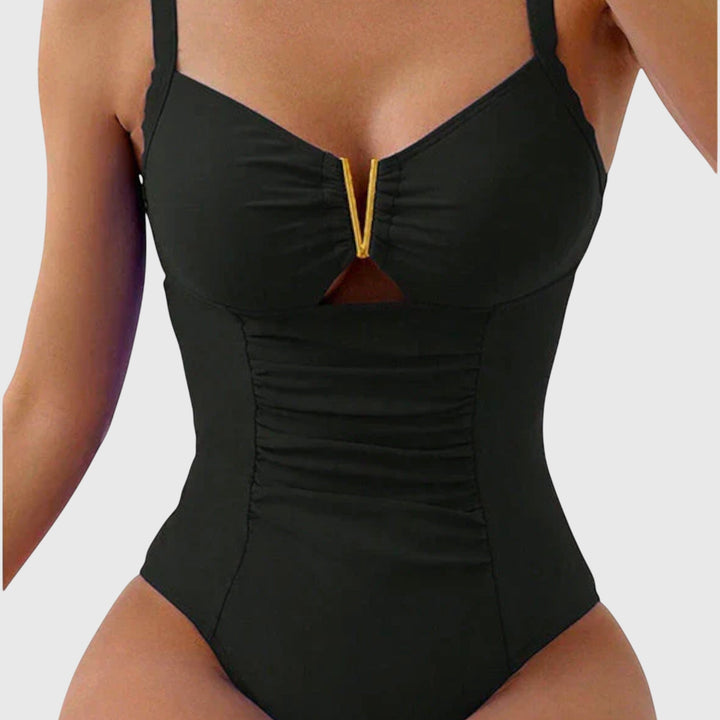 Cinzia - Costume da bagno con scollo a V