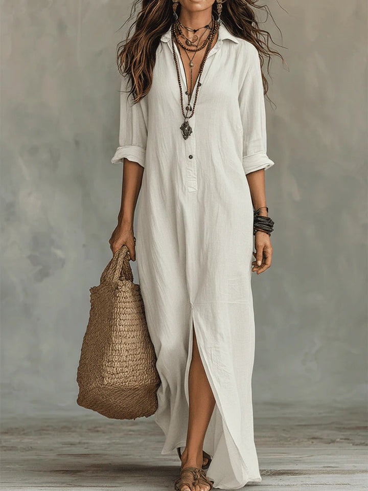 WILLOW | Abito Maxi Senza Sforzo, Silhouette Lusinghiera, Versatile per l'uso Quotidiano