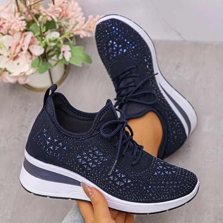 Bonnie | Sneakers Comfort Ortopediche con Strass