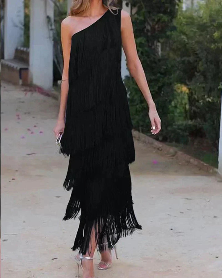 Laura | Vestito Con Frange