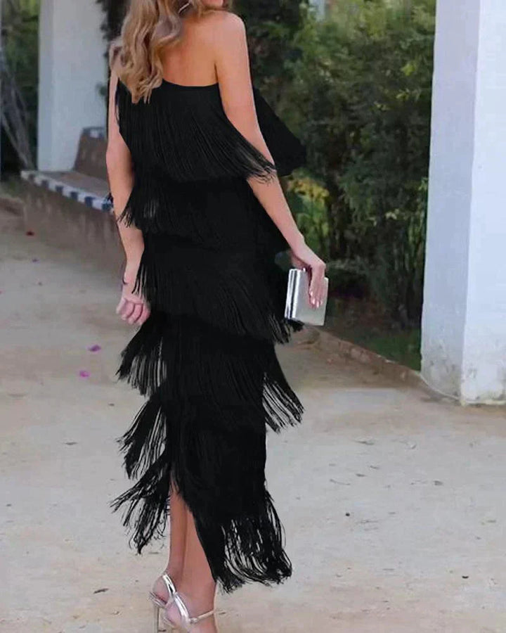 Laura | Vestito Con Frange