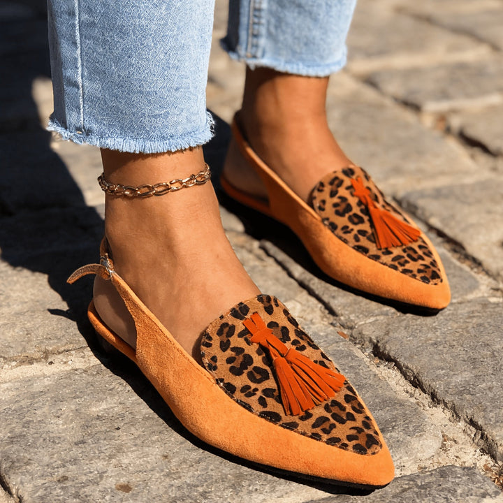 Marisa | Mules Slingback con Frange