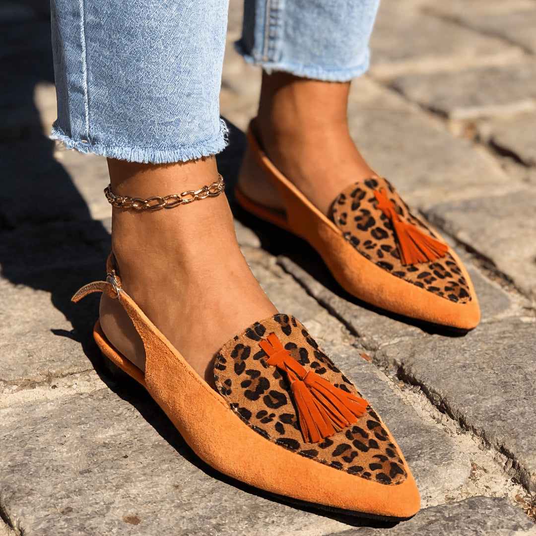 Marisa | Mules Slingback con Frange