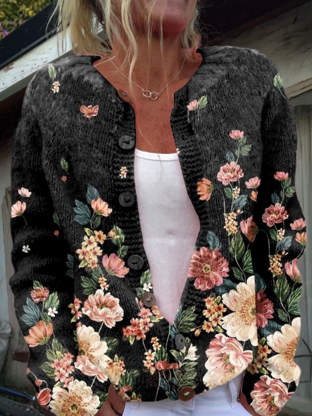 Kivara™ | Cardigan Floreale Vintage
