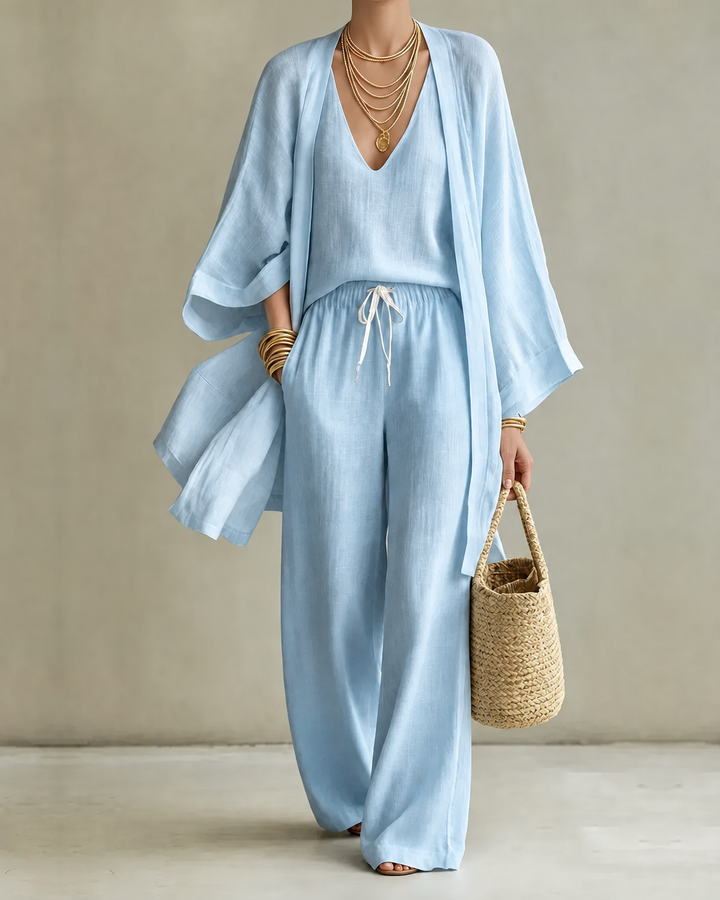 Tanisha | Set di 3 pezzi in Look Lino