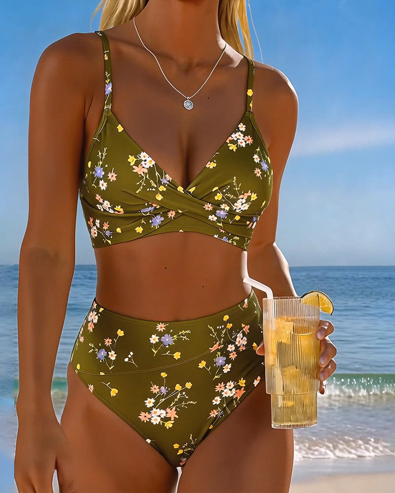 ROMINA™ | Bikini Sexy Incrociato Stampato Floreale
