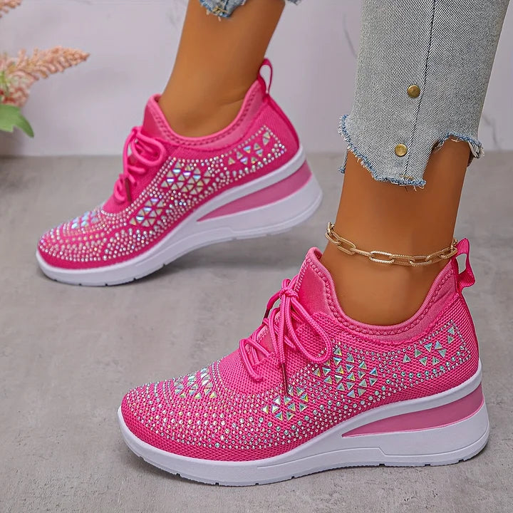 Bonnie | Sneakers Comfort Ortopediche con Strass