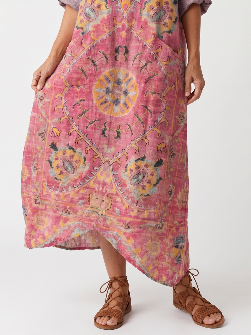 Tilda | Abito Midi Relaxed con Stampa Astratta