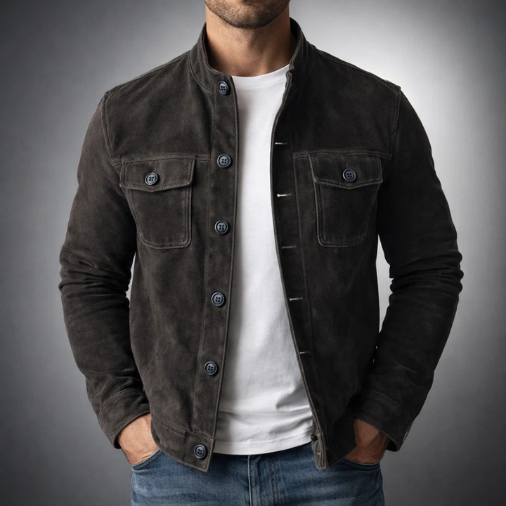 Tommaso | Bomber Scamosciato Premium