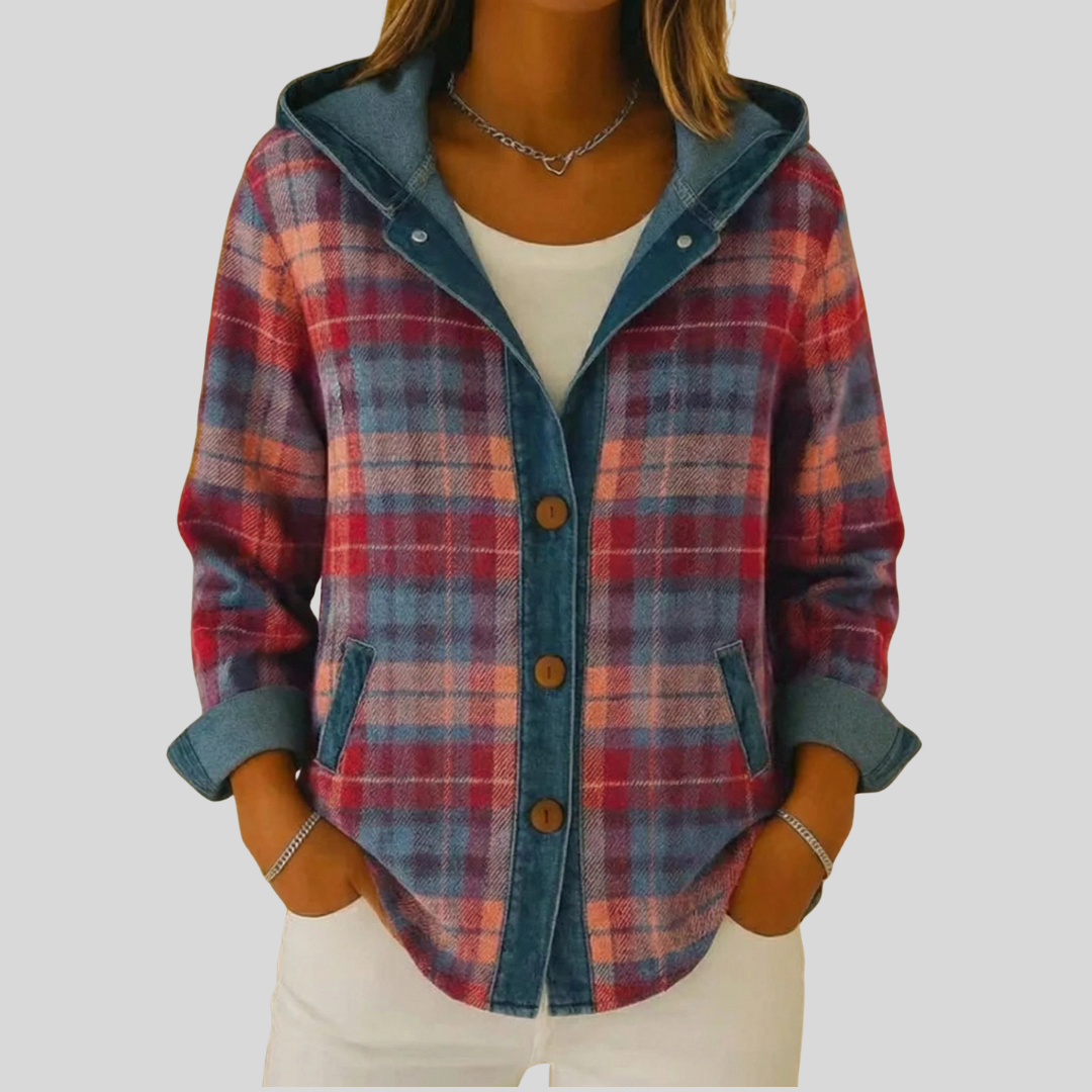 Kellaway™ | Giacca a Camicia a Quadri con Cappuccio