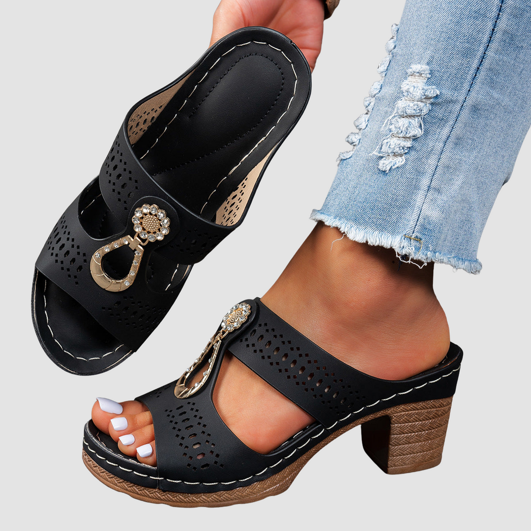 Linda | Sandali Comfort Ortopedici con Tacco Alto
