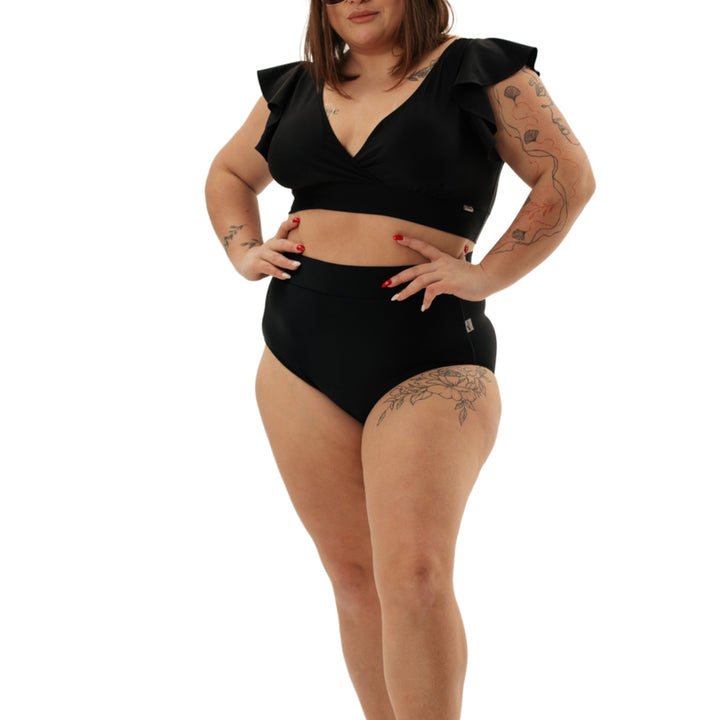 Costume da Bagno Controllo Pancia Alto Irene Nero