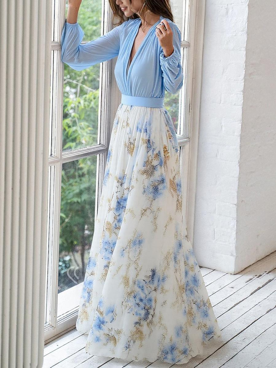Robe Maxi Fleurie Pénélope | Eleganza Eterna di Maison Claire e Sylvie