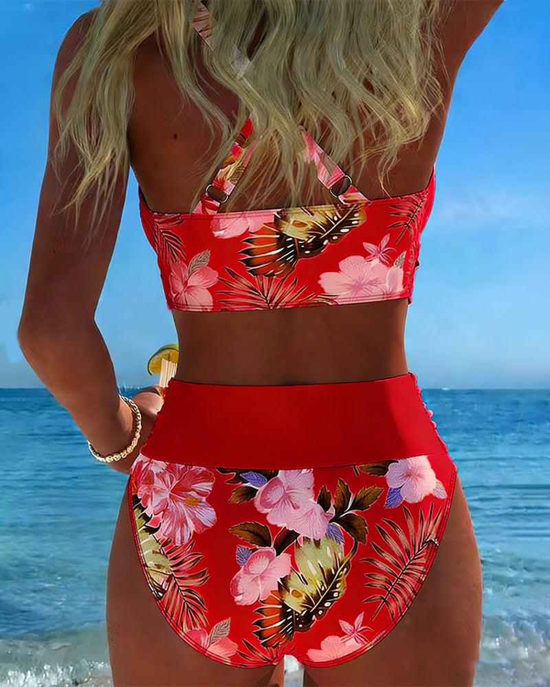 Jolina | Bikini a Contrasto Floreale
