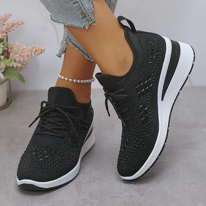 Bonnie | Sneakers Comfort Ortopediche con Strass