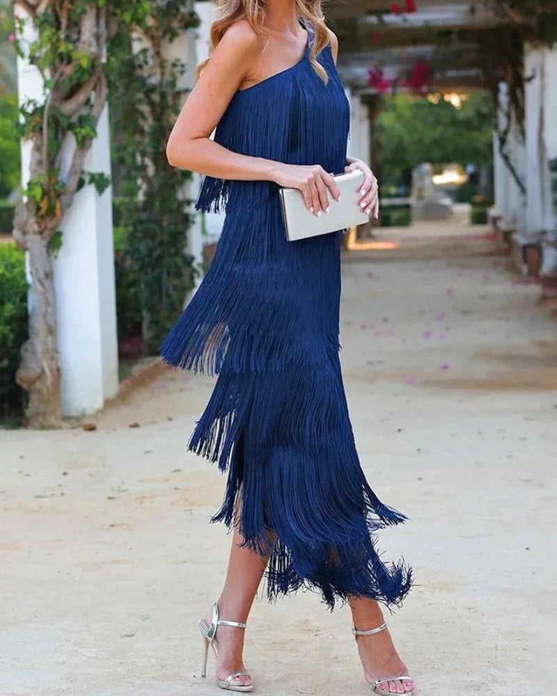 Laura | Vestito Con Frange