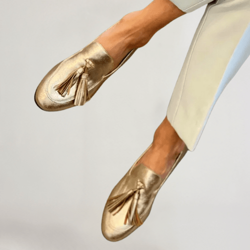 Vittoria | Mocassini Oro da Donna