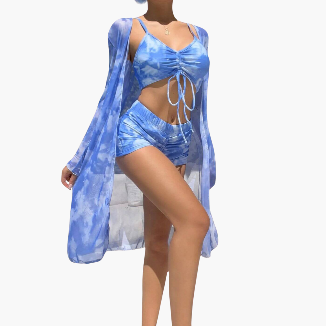Lottus – Bikini a 3 pezzi con stampa accattivante