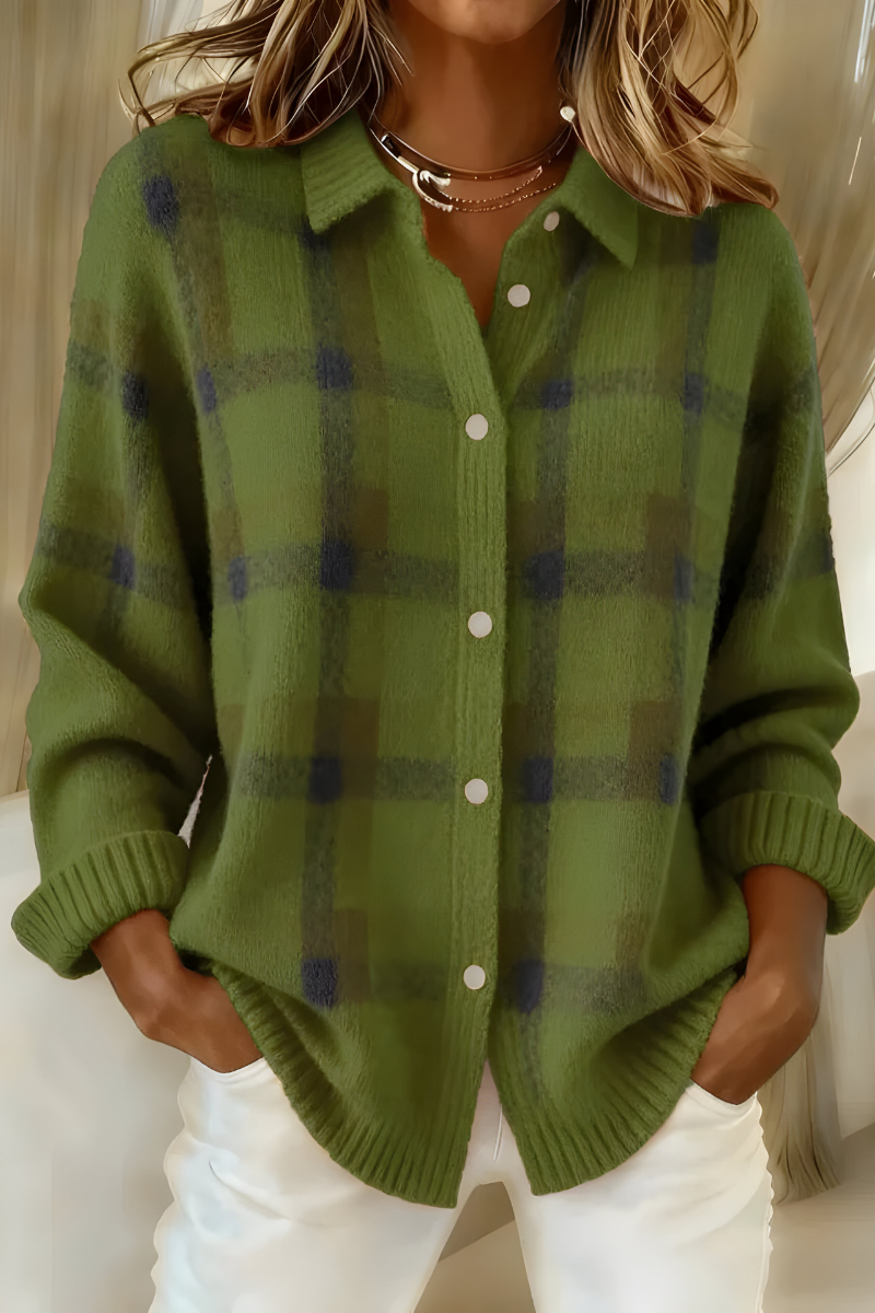 Camille™ | Cardigan a Quadri