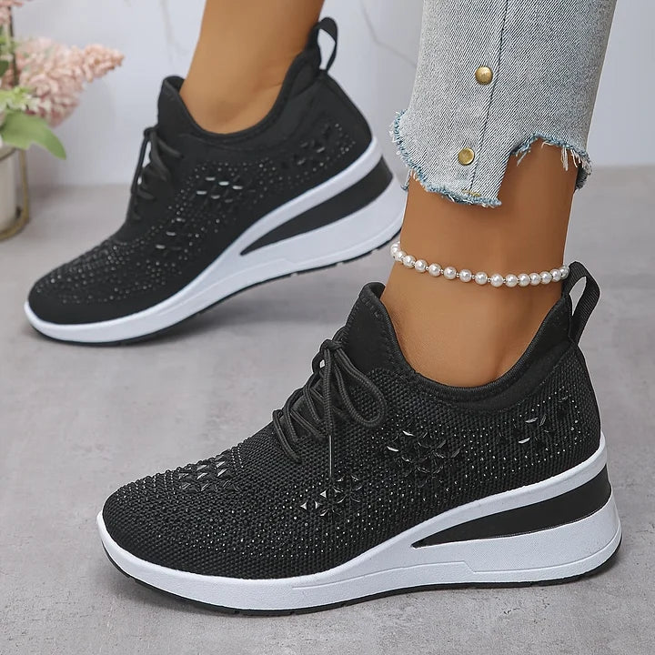 Bonnie | Sneakers Comfort Ortopediche con Strass