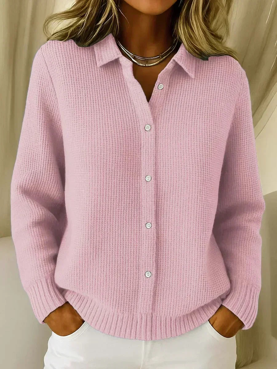 Camille™ | Cardigan Button-Up in Maglia Testurizzata