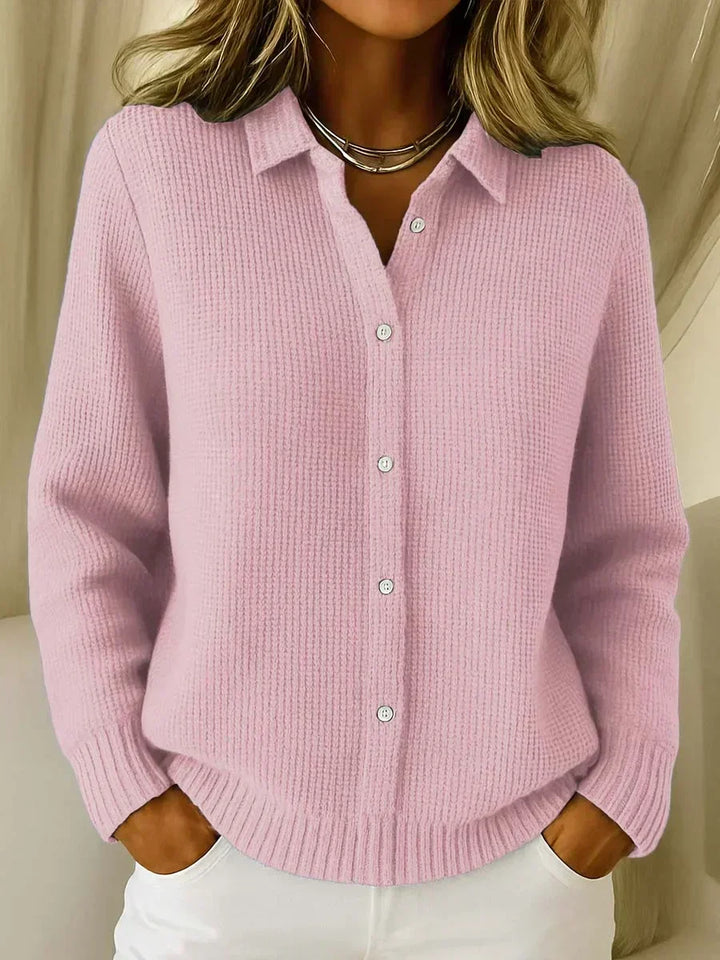 Camille™ | Cardigan Button-Up in Maglia Testurizzata