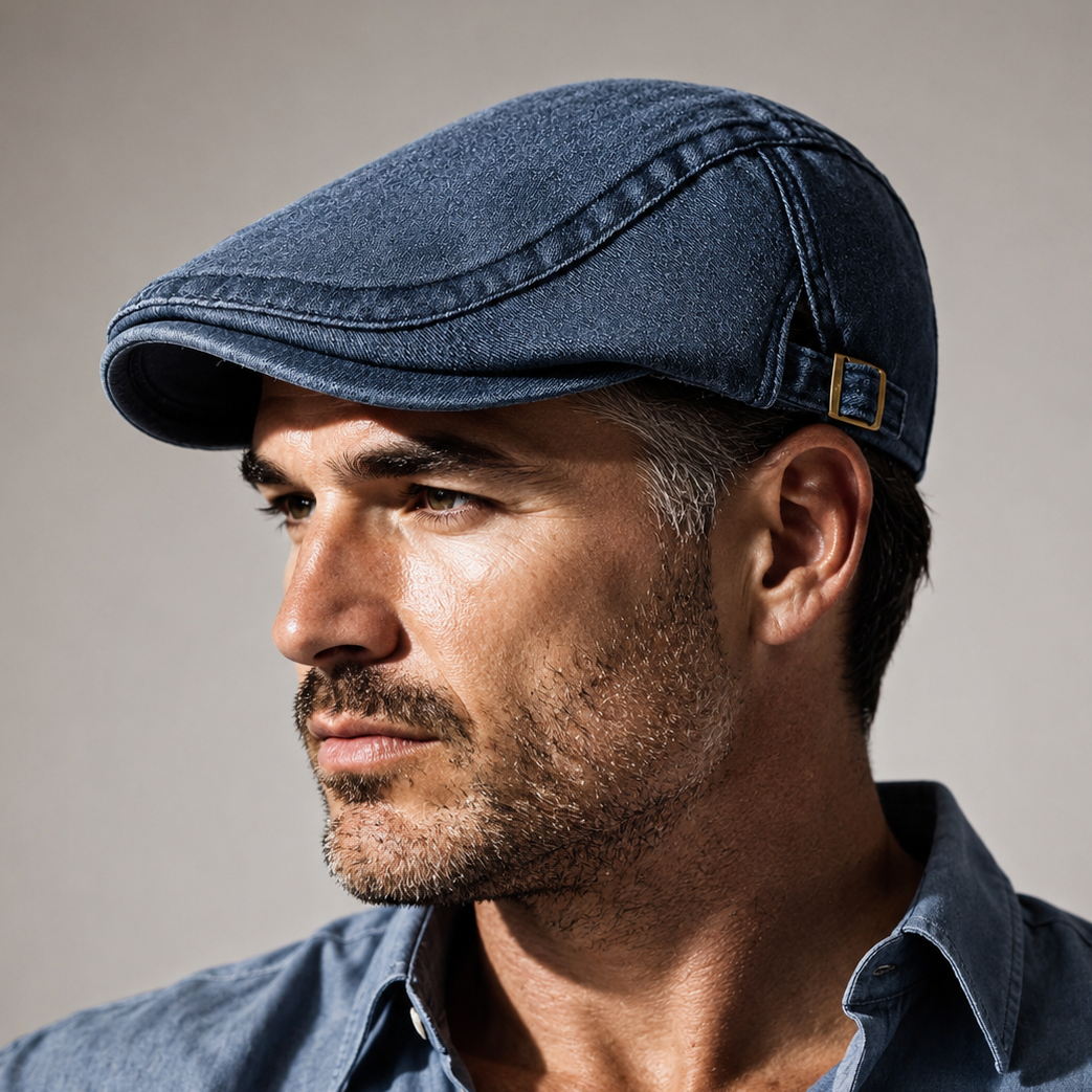Cappello da Guida in Denim Briar