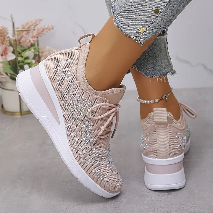 Bonnie | Sneakers Comfort Ortopediche con Strass