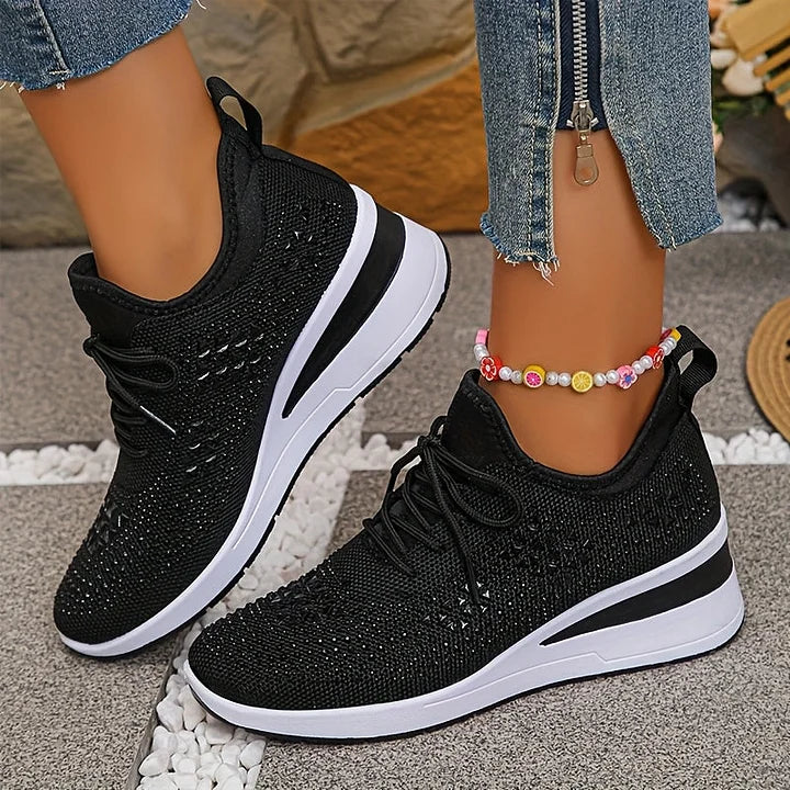 Bonnie | Sneakers Comfort Ortopediche con Strass