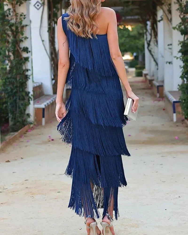 Laura | Vestito Con Frange
