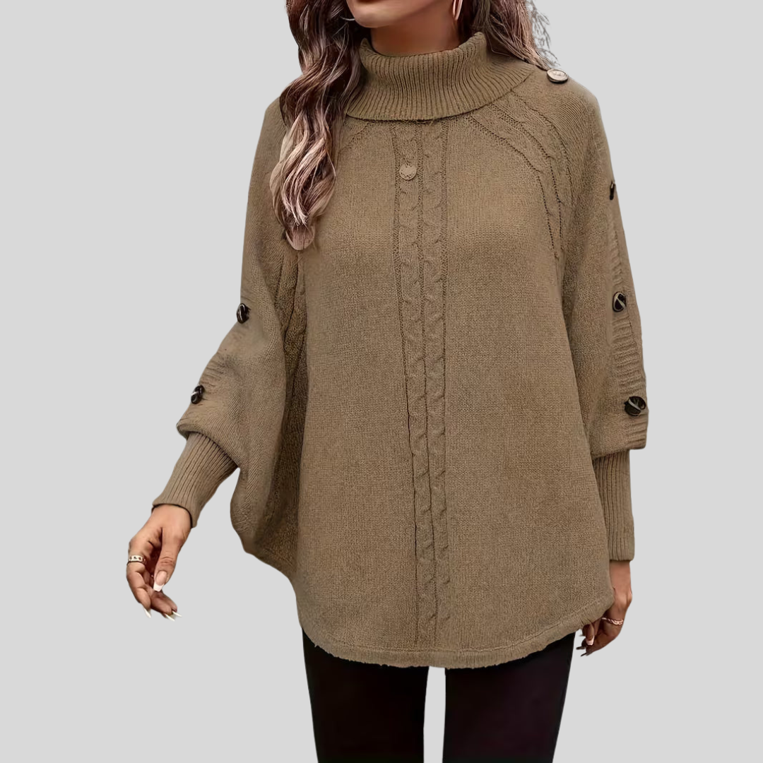 Norelle™ | Maglione a Collo Alto con Treccia