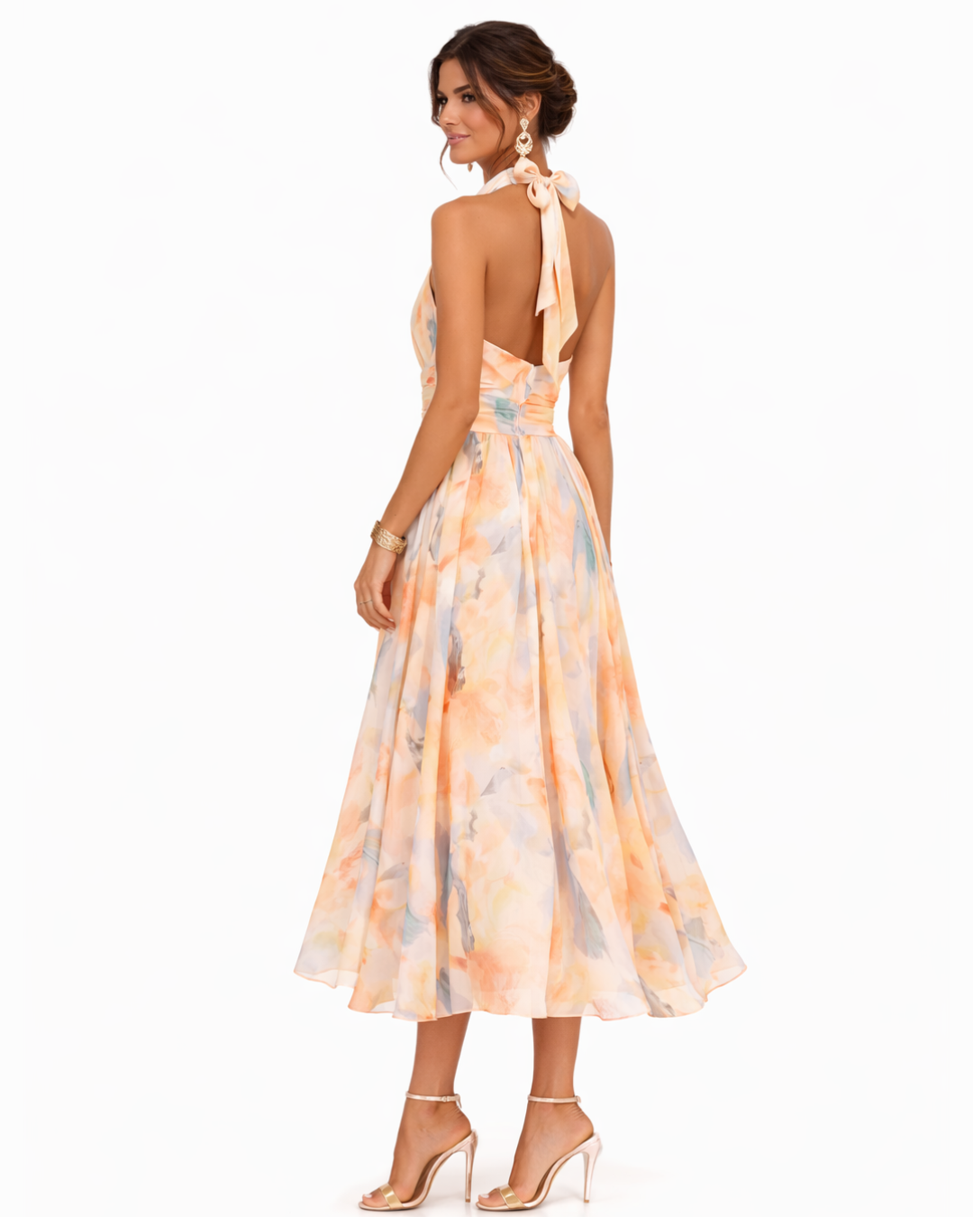 Abito Halter Aurora | Eleganza senza tempo in satin lussuoso