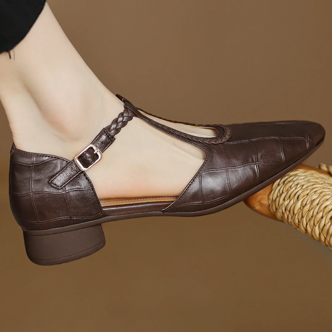 Mary Janes in pelle