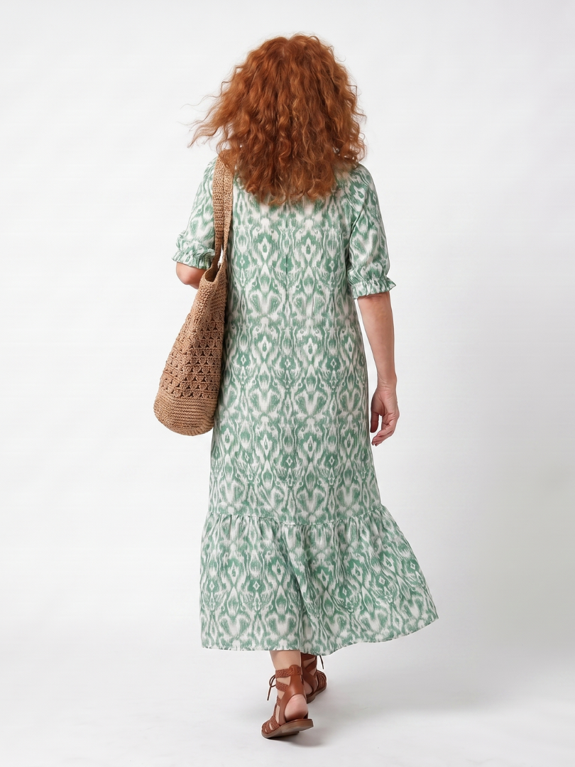 Ilara | Abito Midi V Neck con Frange