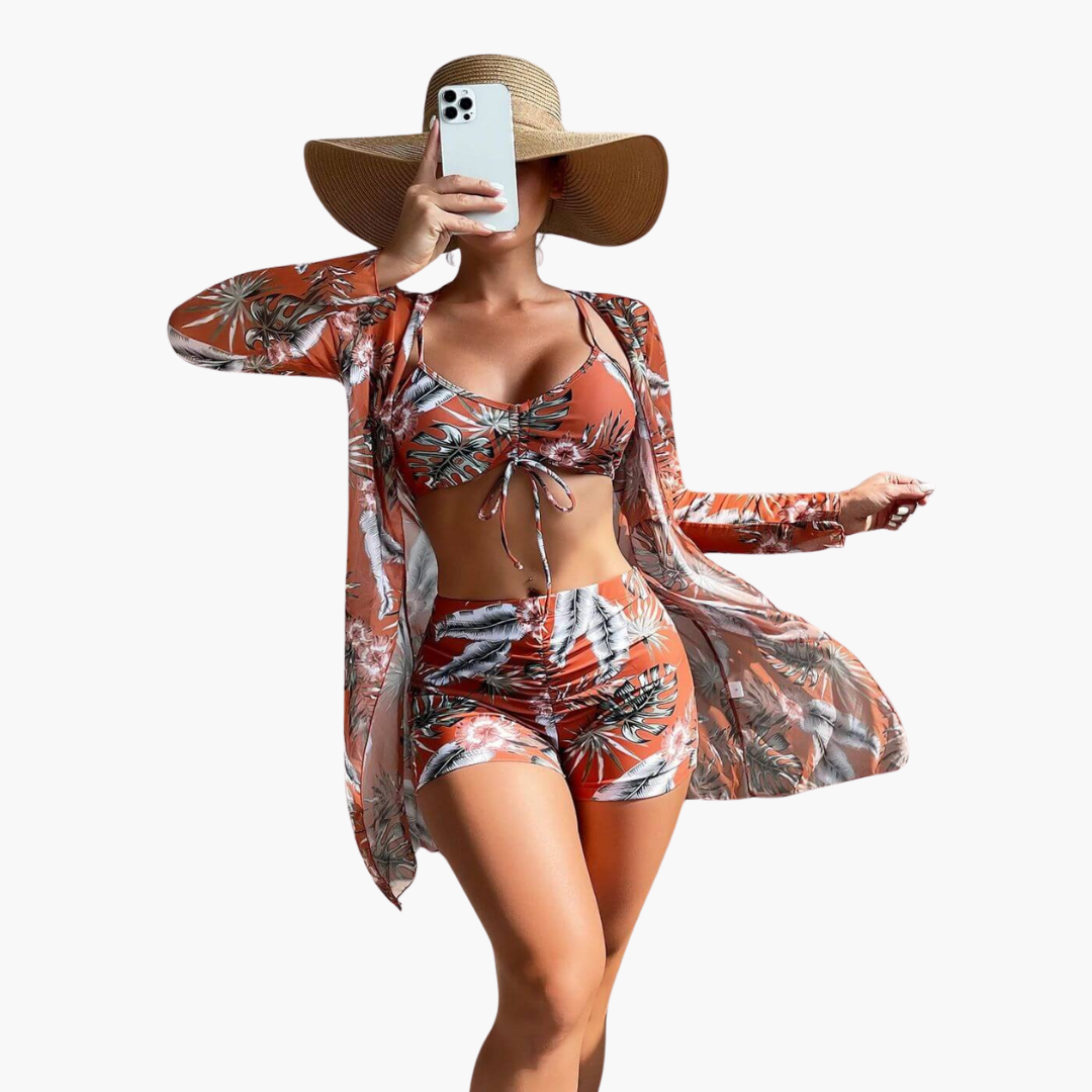Lottus – Bikini a 3 pezzi con stampa accattivante